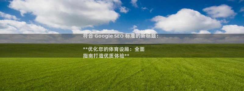 意昂3科技：符合 Google SEO 标准的新标题