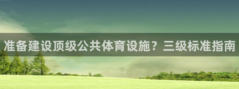 意昂3代理：准备建设顶级公共体育设施？三级标准指南